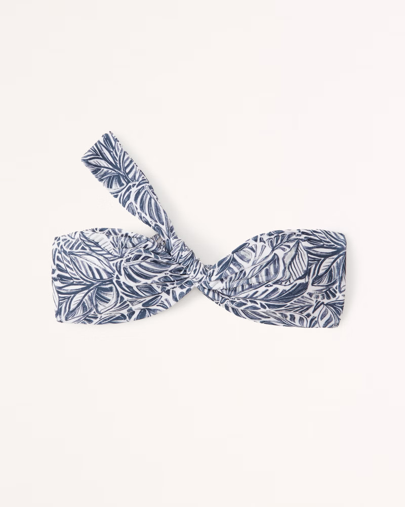 Asymmetrical One-Shoulder Twist Bralette Swim Top | Abercrombie & Fitch (US)