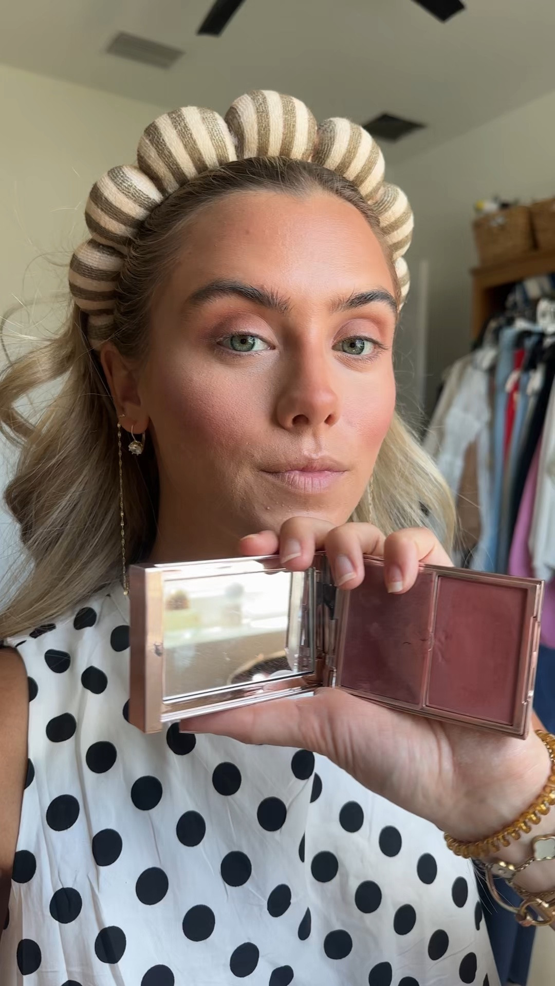 Patrick ta beauty blush. A viral duo compact of powder and cream blush formulas to achieve long-wearing bold color that melts into skin for a beautiful, radiant glow @patricktabeauty @Sephora     @Kohl's

#LTKgrwm #LTKBeauty #LTKselfcare