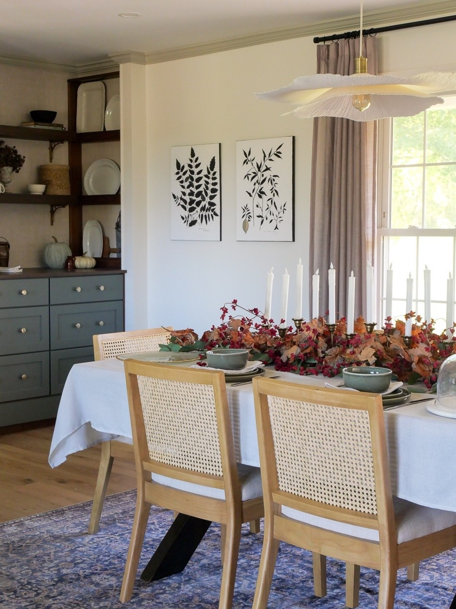 The easiest tablescape! These garlands are perfect to layer with a candelabra for an easy table setting. Perfect combination with green dishes for the dining room  

#LTKFindsUnder100 #LTKHoliday #LTKHome