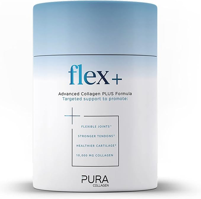 Pura Collagen Powdered Supplement (Flex +) 10,000 mg Hydrolysed Peptides with, Vitamin C & Mangan... | Amazon (UK)