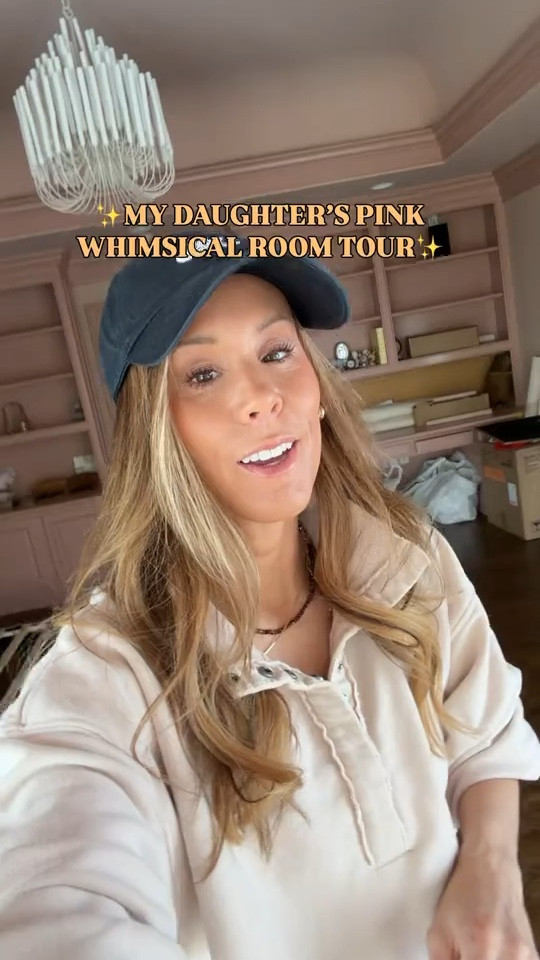 ROOM DETAILS & PAINT BELOW! 👇 
A pink, whimsical dream for my girl 💕
Linking everything from paint + tile to our furniture finds ✨


🎨 Pink Paint: Sherwin Williams Cabbage Rose
🎨 Green Paint: Sherwin Williams Chatroom
🧱 Tile: Penny Lane – Artistic Tile
🛏 Wallpaper Bed Wall: Philip Jeffries Whispering Willows (Pink)
Wallpaper rest of the room: Serene Wallcoverings, color: Speckle plaster 
✨ Side tables & decor: HomeGoods + Hobby Lobby

#LTKKids #LTKHome #LTKmomlife