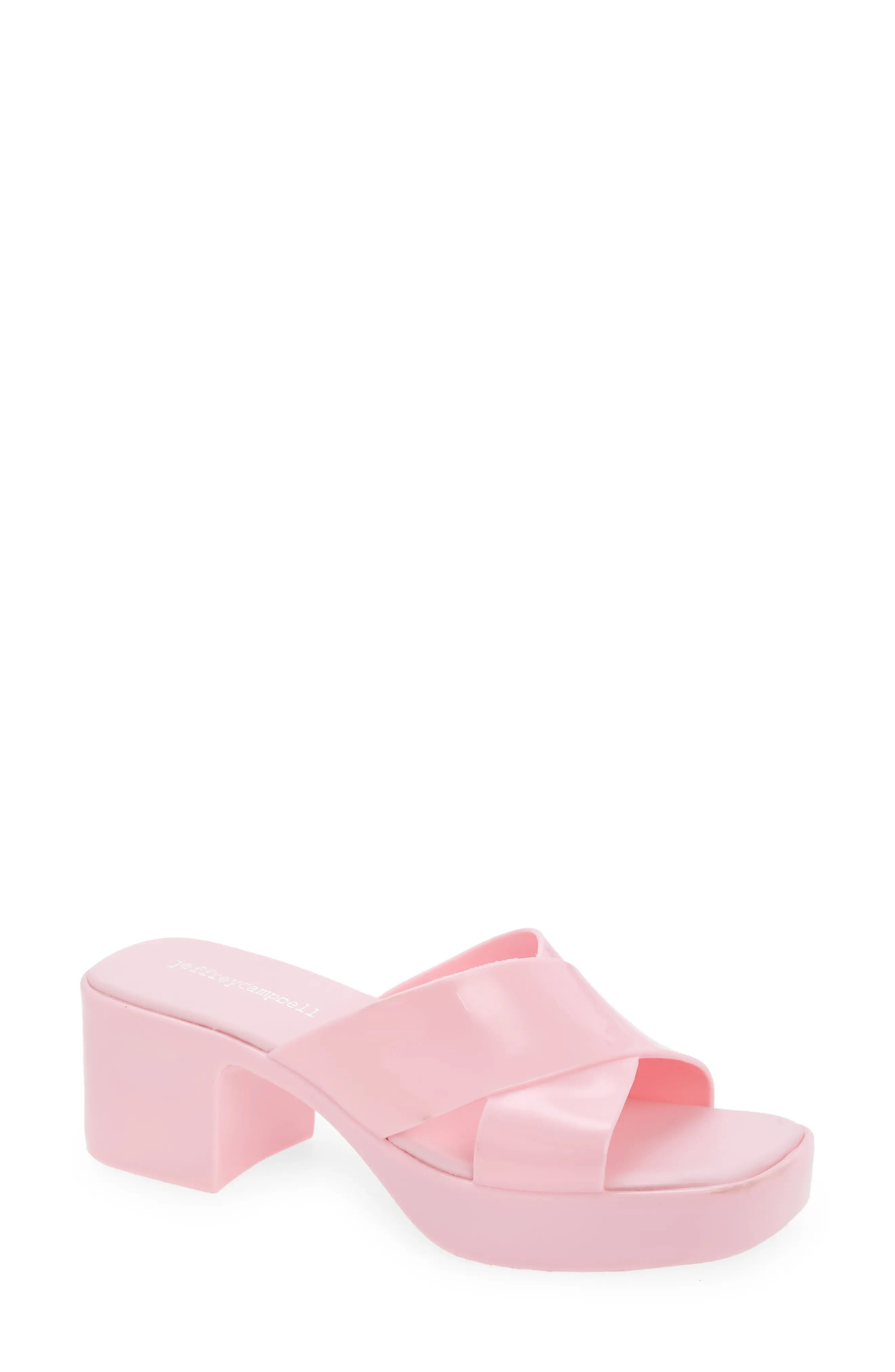 Jeffrey Campbell Bubblegum Platform Sandal in Pink Shiny at Nordstrom, Size 9 | Nordstrom