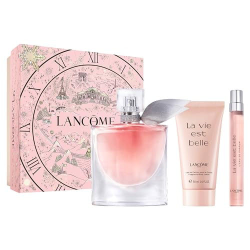 Lancôme La Vie Est Belle Gift Set - Full-Size Refillable La vie est belle Eau De Parfum Spray 1.7 fl. oz, Purse Spray 0.34 fl. Oz, Body Lotion 1.6 fl. oz.- Limited Edition Gift Set for Women | Amazon (US)