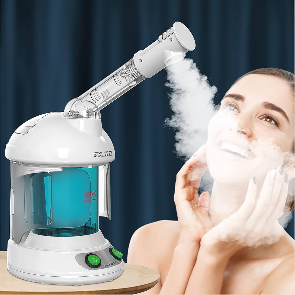 Facial Steamer - Ozone Steamer with 360° Rotatable Arm - 40 Min Steam Time - Humidifier - Unclog... | Amazon (US)