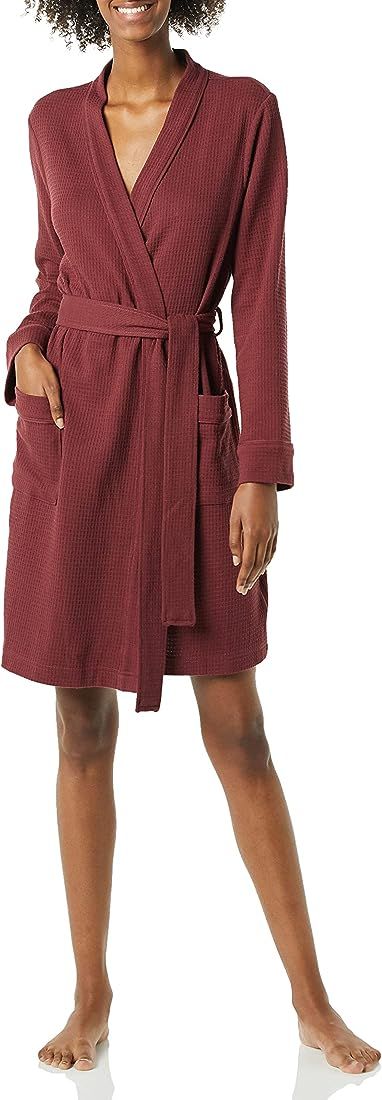 Amazon Essentials Women's Lightweight Waffle Mid-Length Robe (Available in Plus Size) | Amazon (US)