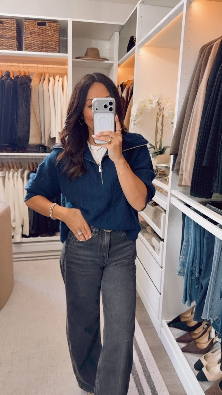 The softest Cashmere- silky soft at touch⭐️
Has a generous fit - I’m wearing a small 
￼

#LTKootd #LTKOver40