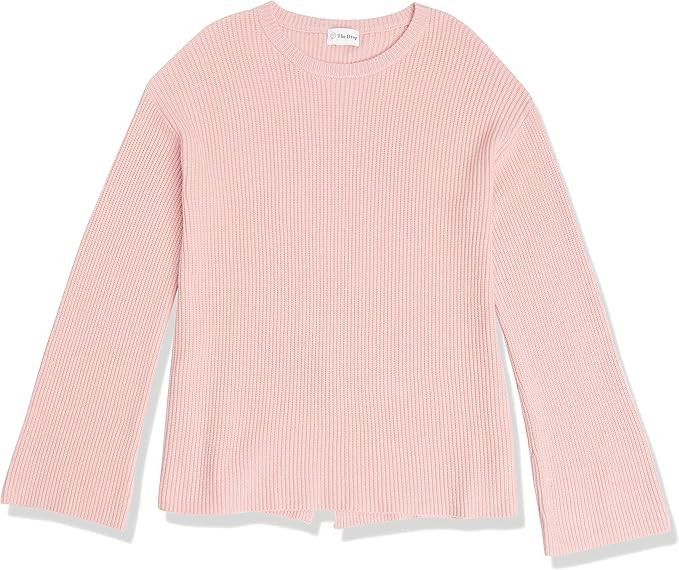 The Drop Women's Alice Crewneck Back Slit Ribbed Pullover Sweater | Amazon (US)