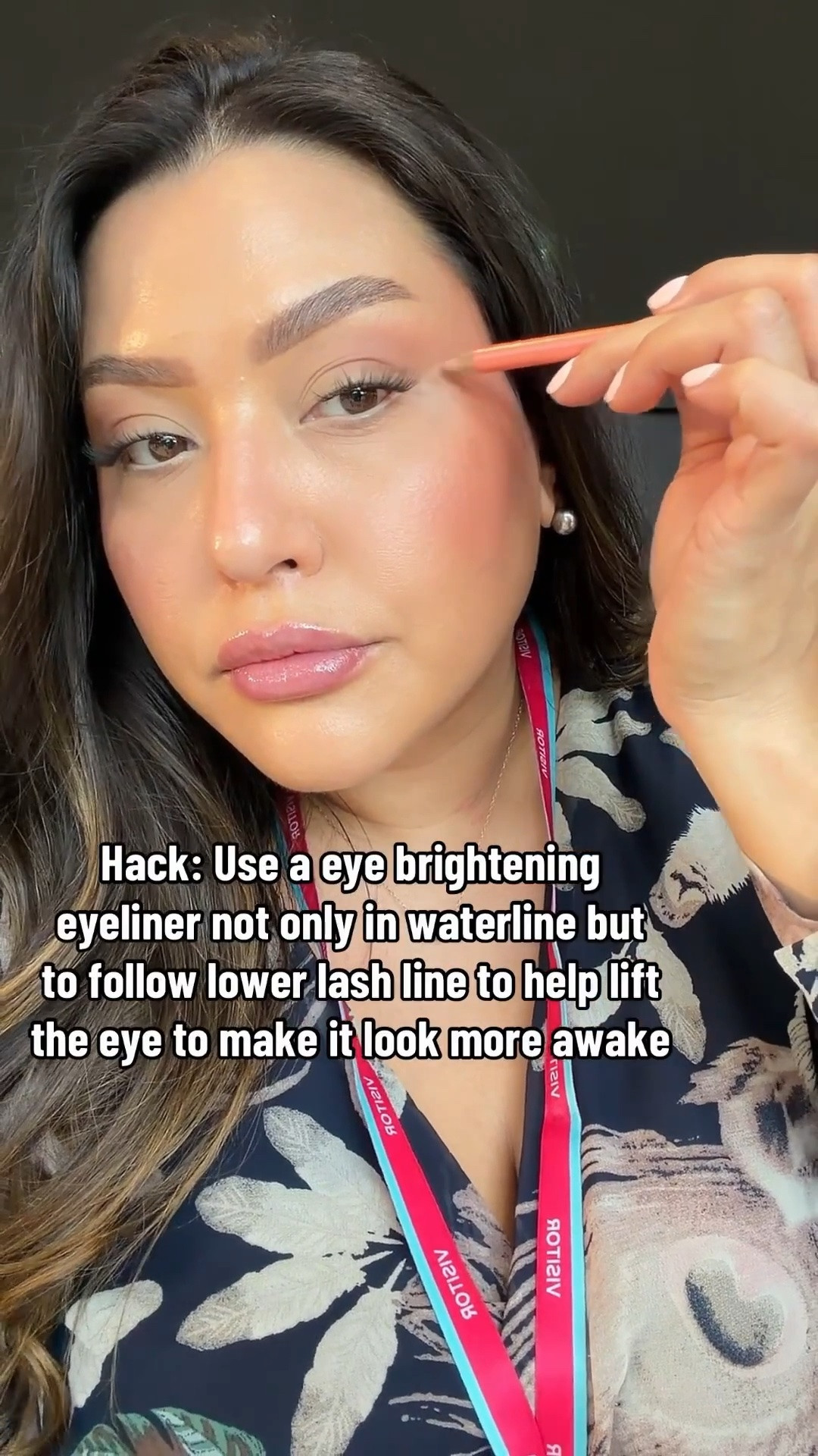 I learned this hack from a masterclass by SoShe Beauty. Genius! Use this pencil 3 different way to open the eyes…hit the waterline, brighten the inner corner, or follow the lower lash line to lift and open the eye.