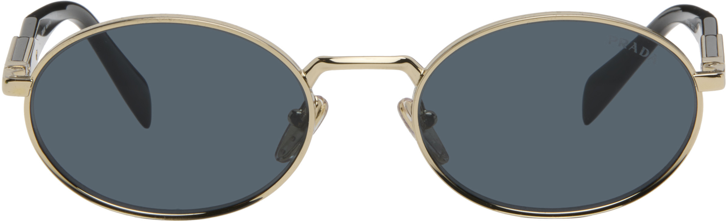 Prada Eyewear Gold 'Prada Eyewear Collection' Sunglasses | SSENSE