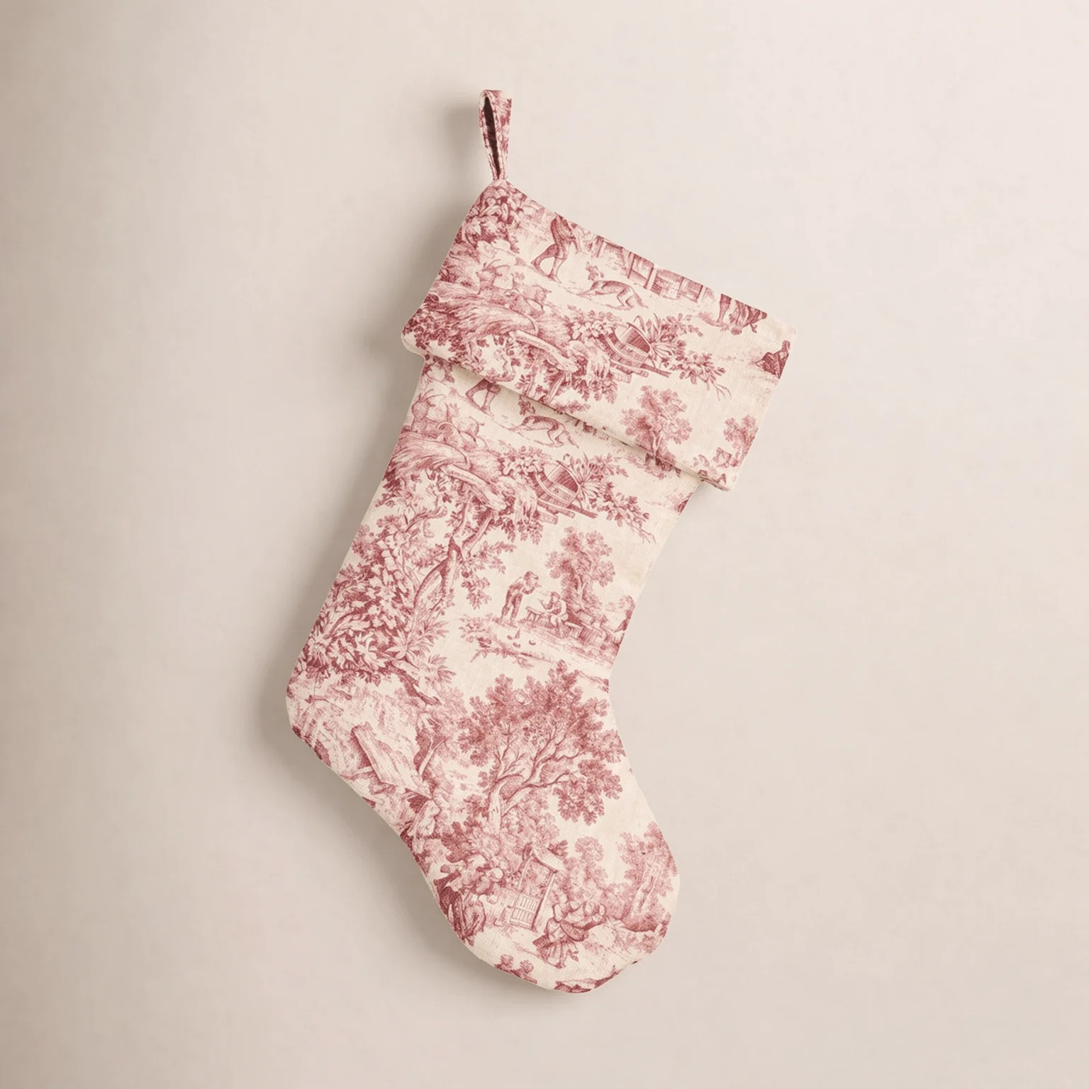 Toile Christmas Stocking | Wayfair North America