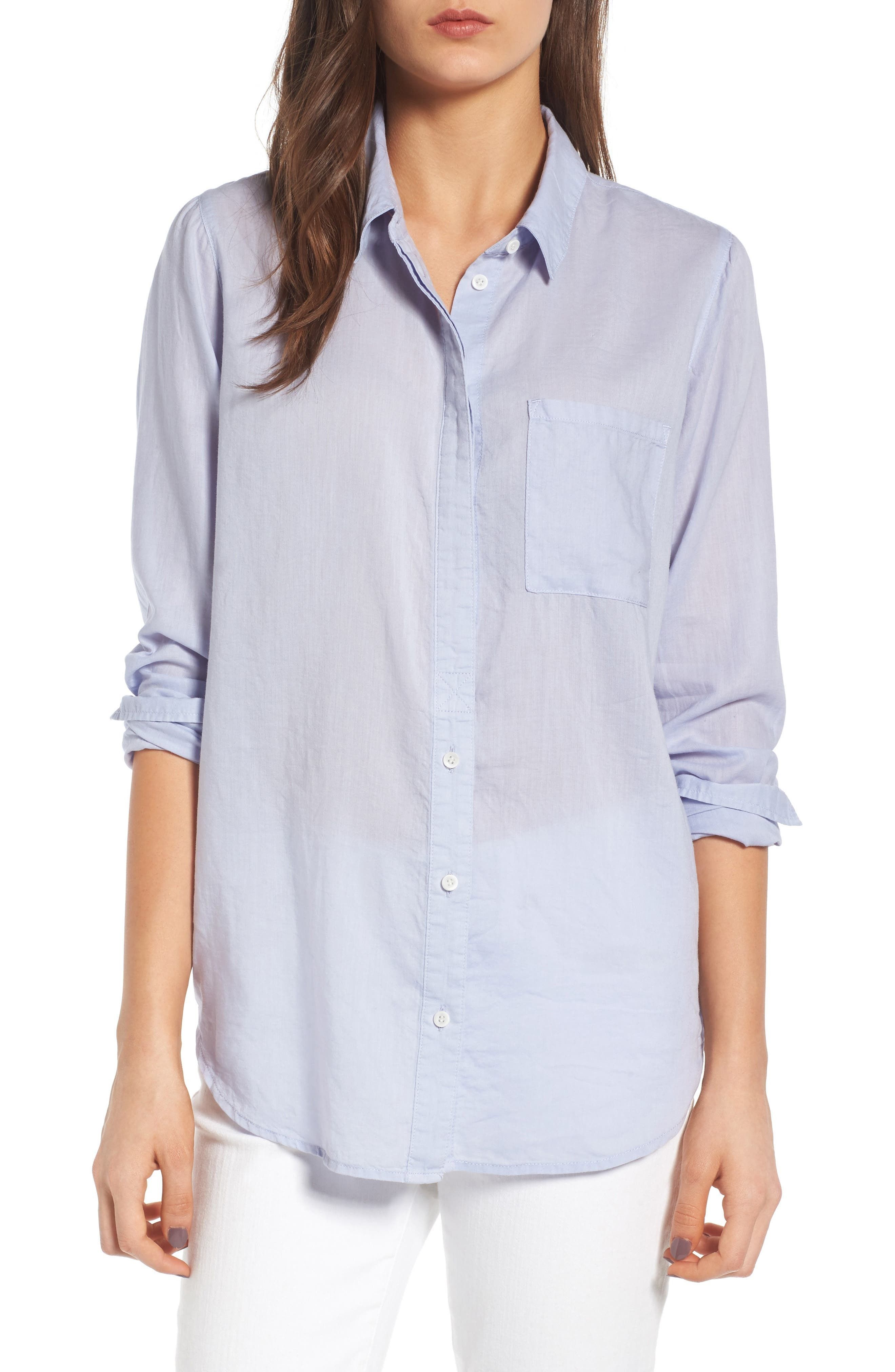 Treasure & Bond Drapey Classic Shirt in Blue Fog at Nordstrom, Size Xx-Large | Nordstrom