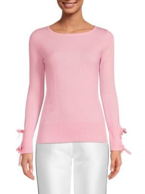 Tied Cuff Cashmere Sweater | Saks Fifth Avenue OFF 5TH (Pmt risk)