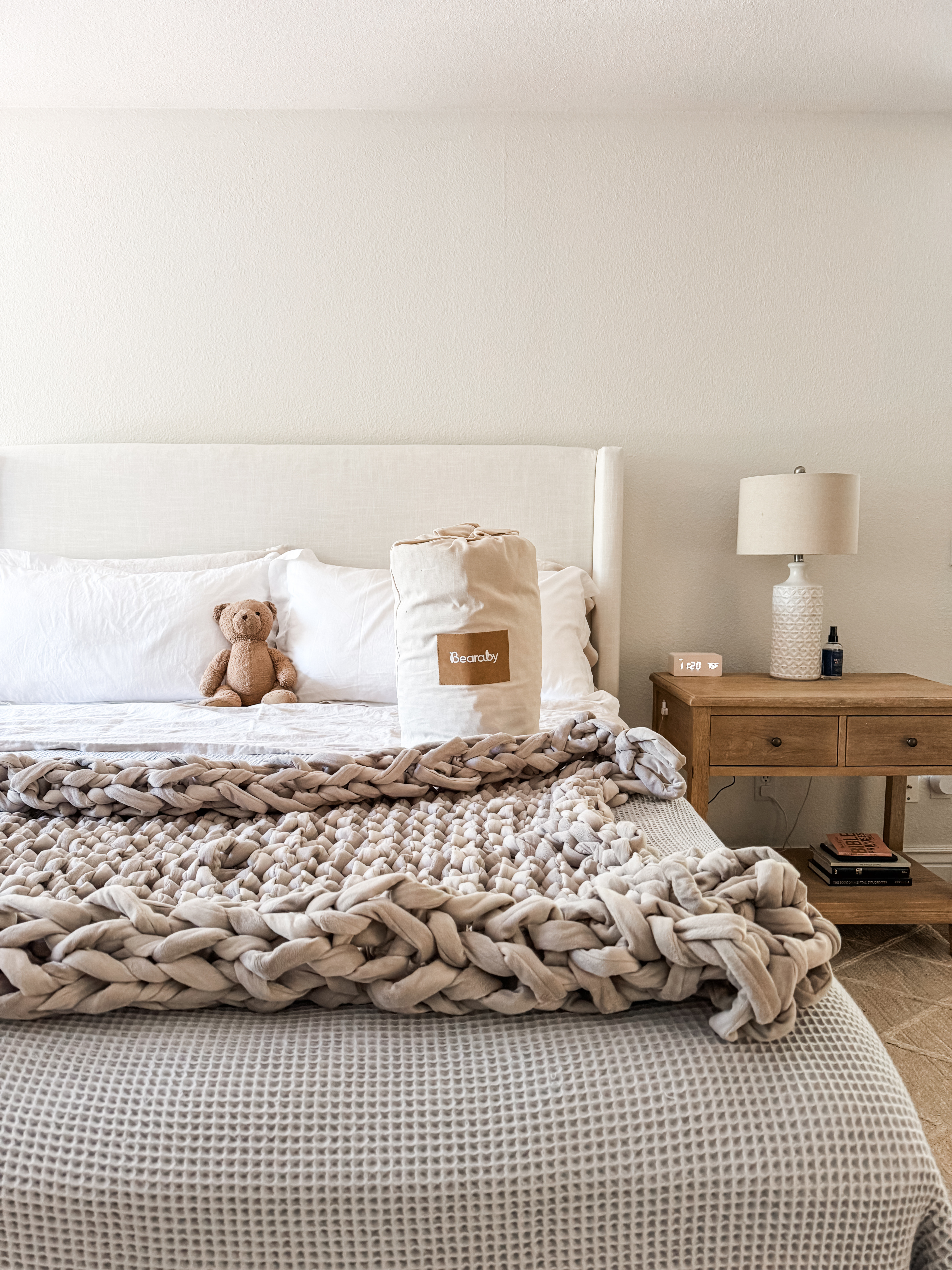 Love my weighted blanket from Bearaby so much I have a new one too! There are so many health benefits to sleeping with a weighted blanket! 

 #LTKHome #LTKFamily