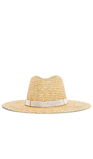 Alessia Hat in Natural & White | Revolve Clothing (Global)