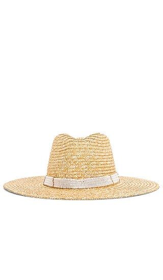 Alessia Hat in Natural & White | Revolve Clothing (Global)