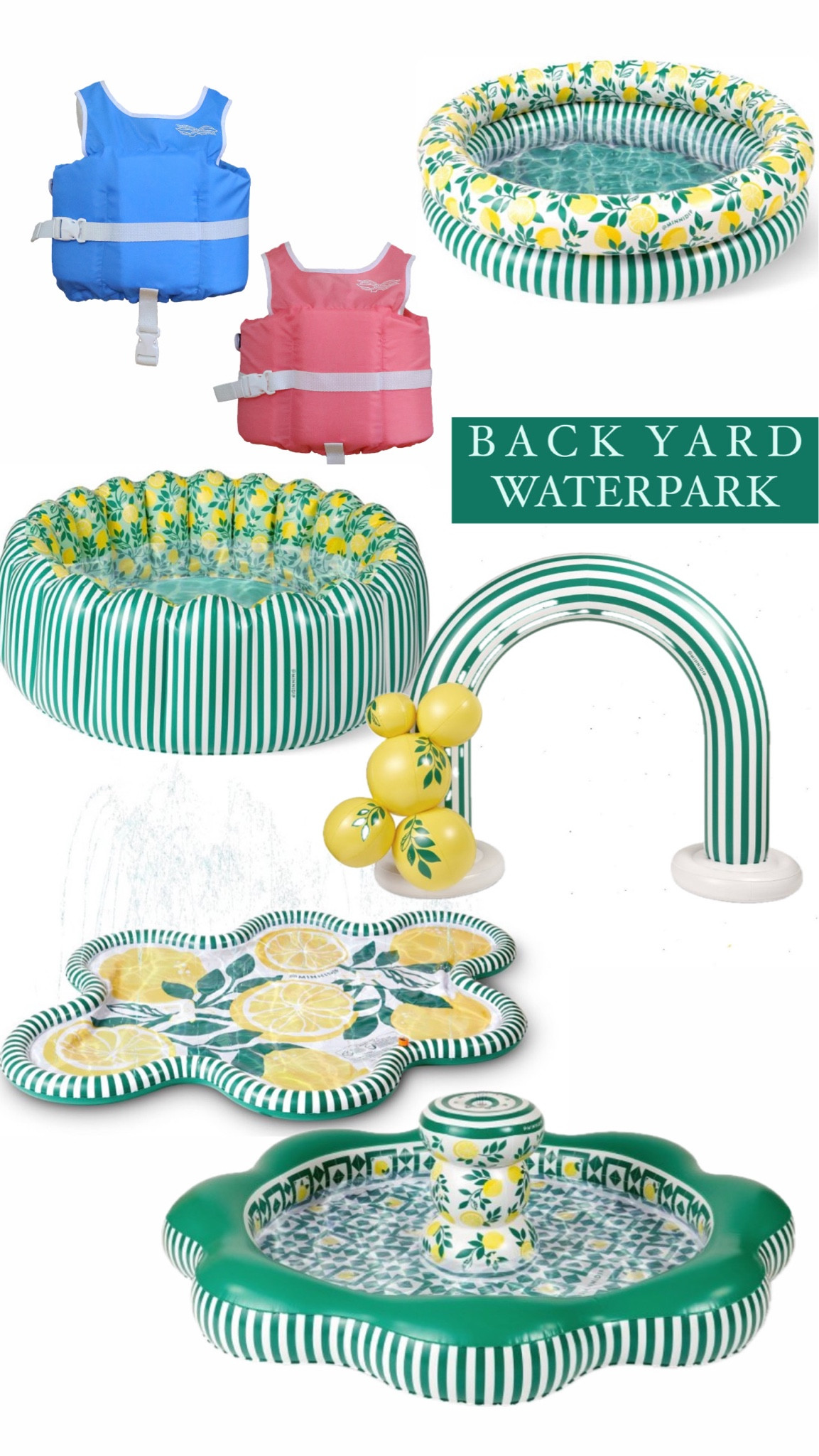 We love Target’s Minnidip collections every summer! I was so excited to pickup what our store had in stock today and can’t wait to set them up for the kids this weekend! 🍋 💦 

We take these to the beach and set them up on the deck for the whole week every summer! 🌞 

Line & Cleat announced their newest USCG approved jumper style life-jacket. These allow full range of arm motion so they’re great for water activities. I love the simplicity of all of the life jackets! 

#LTKfamily #LTKSeasonal #LTKkids
