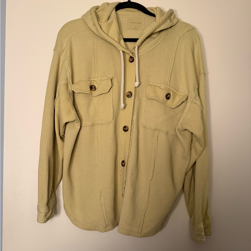 American Eagle Outfitters Hooded Shirt Jacket | Poshmark