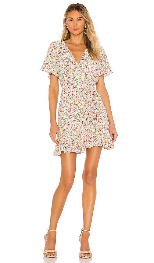 BB Dakota Flower On Mini Dress in White. - size 4 (also in 6,8) | Revolve Clothing (Global)