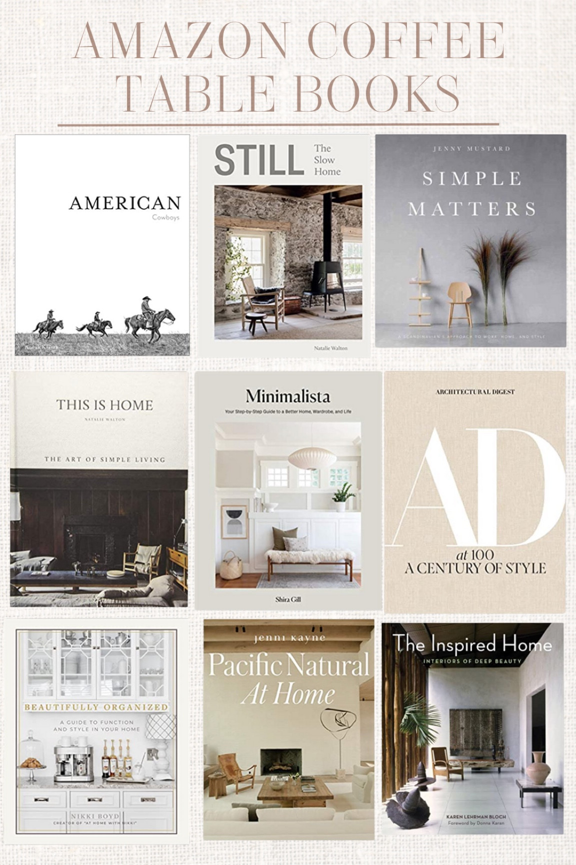 Amazon Coffee Table Books
#LauraBeverlin #CoffeeDecor #HomeDecor #KitchenDecor 

#LTKfamily #LTKhome #LTKGiftGuide