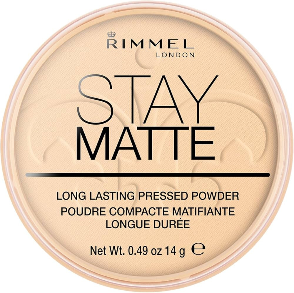 Rimmel London Stay Matte - 001 Transparent - Pressed Powder, Lightweight, High Coverage, Shine Co... | Amazon (US)