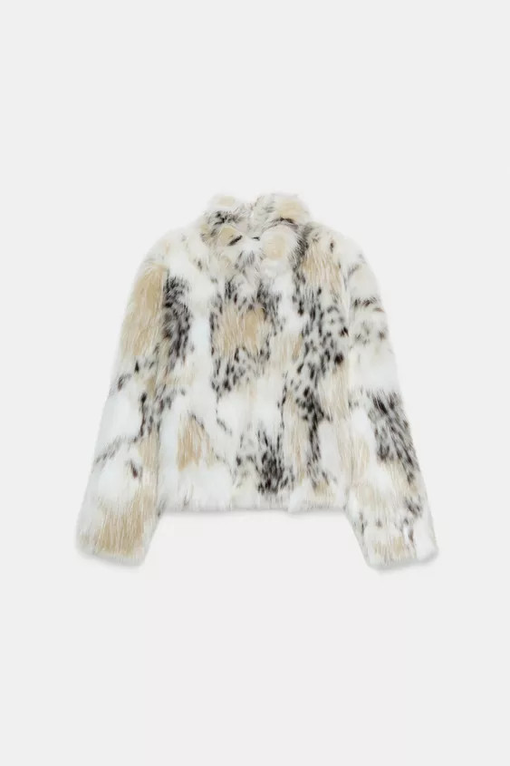 ZW COLLECTION FAUX FUR SHORT COAT | Zara US