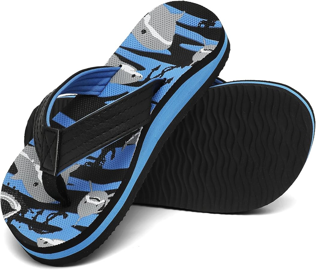 INMINPIN Kids Boys Girls Flip Flops Comfort Quick-Dry Beach Pool Aqua Thong Sandals(Little Kid/Bi... | Amazon (US)