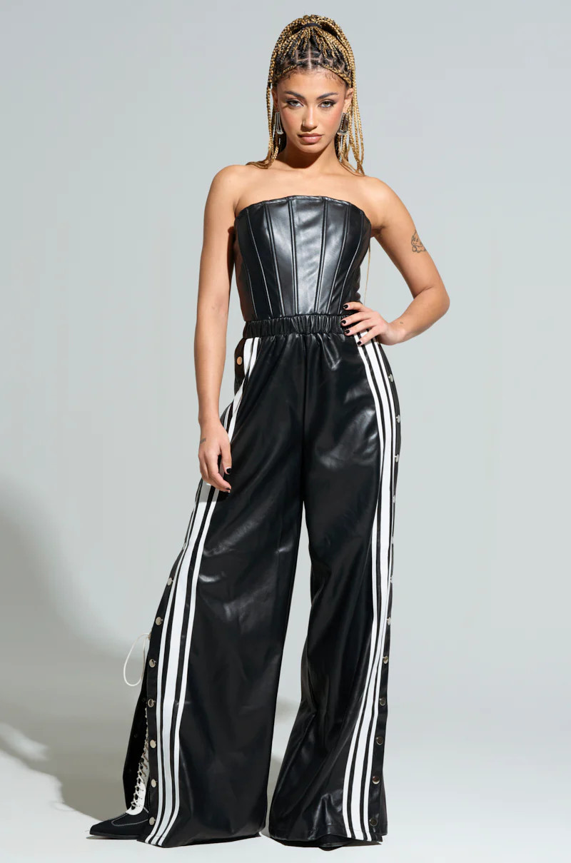 SEE YOU NEXT YEAR PU JUMPSUIT | AKIRA