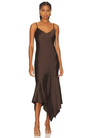 Steve Madden Lucille Slip Dress in Dark Espresso from Revolve.com | Revolve Clothing (Global)