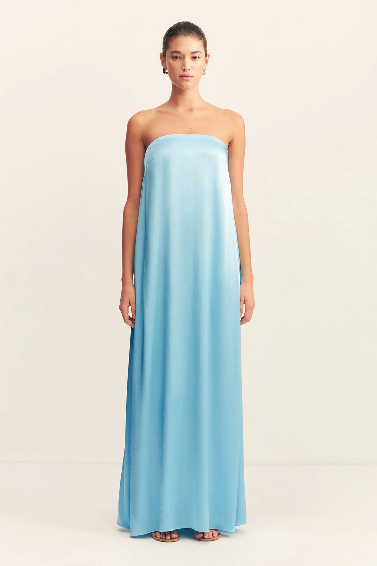 La Lune Strapless Column Maxi Dress | Iceberg Blue | Dresses | Shona Joy | Shona Joy