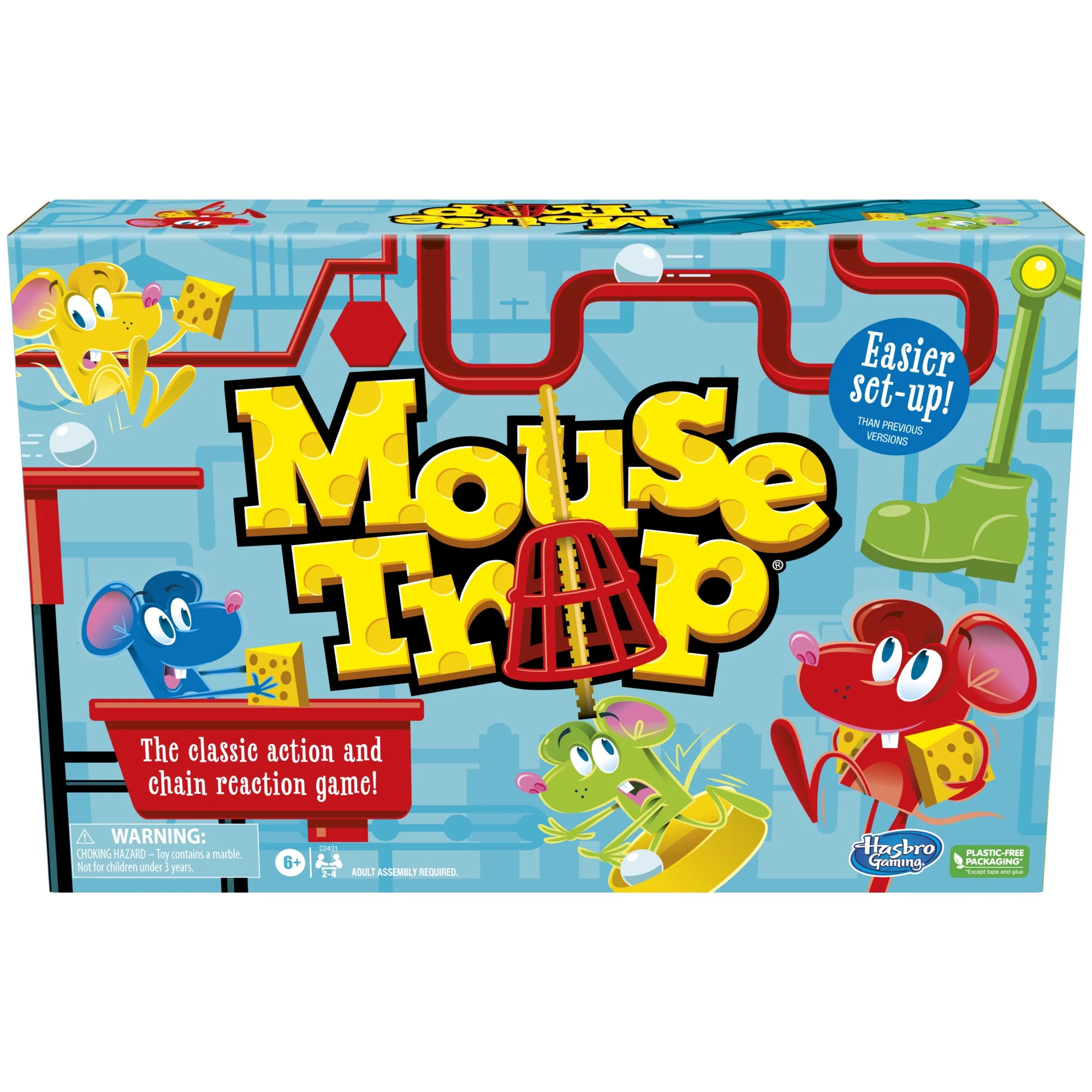 Mouse Trap Easier Set-Up, Kids Board Game, Family Games for Preschoolers, 2-4 Players, Christmas ... | Walmart (US)