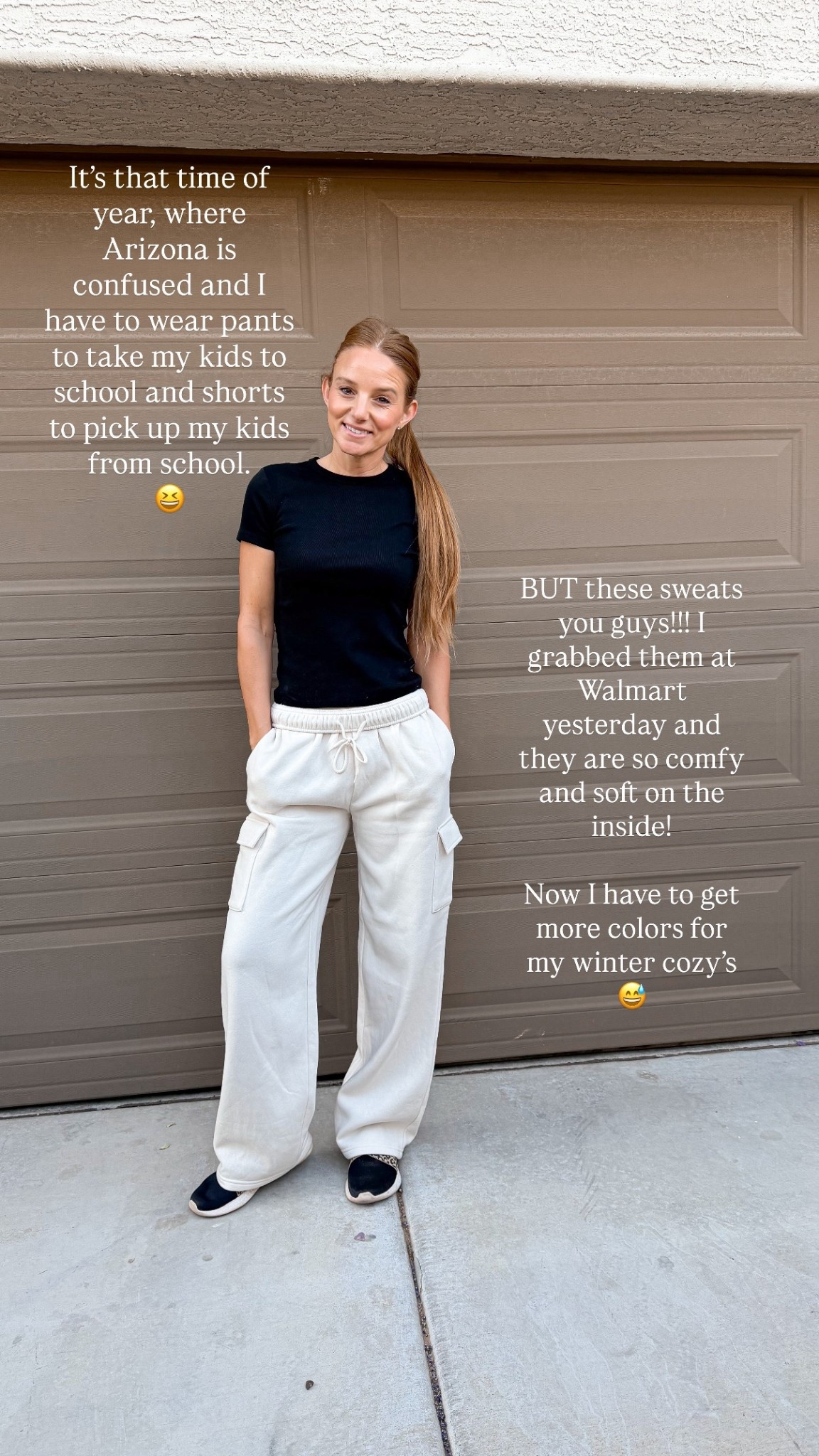 These are the softest cargo sweat pants and they are so cozy with the wide leg! I also love these basic tees from H&M! It’s so versatile!

#LTKActive #LTKStyleTip #LTKShoeCrush