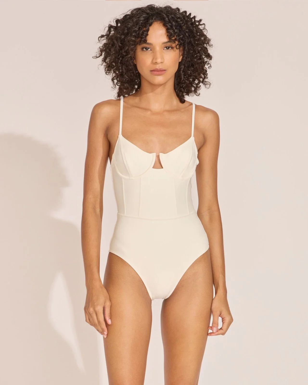 The Veronica One Piece in Cream | Solid & Striped