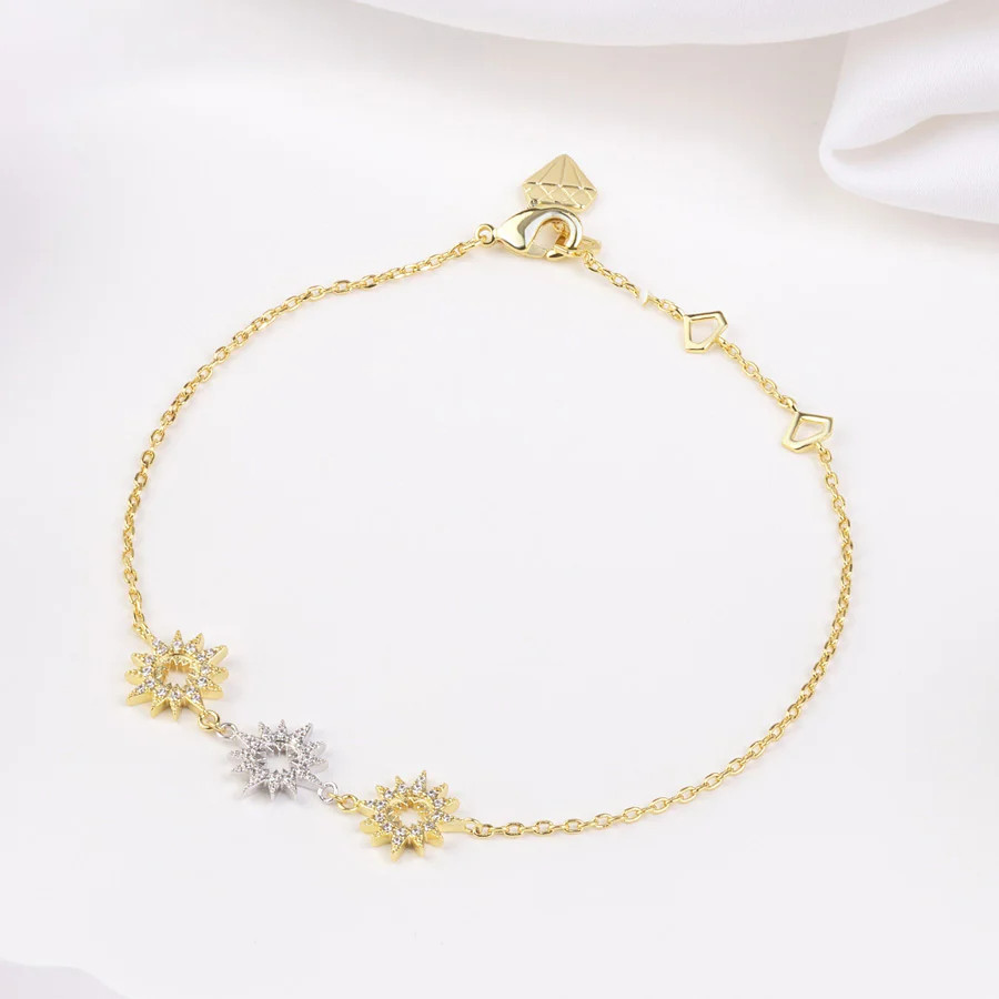 Sunlit Trio Gold Bracelet | Wanderlust + Co