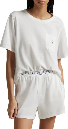 Polo Ralph Lauren Logo Pocket Cotton & Modal Short Pajamas | Nordstrom | Nordstrom