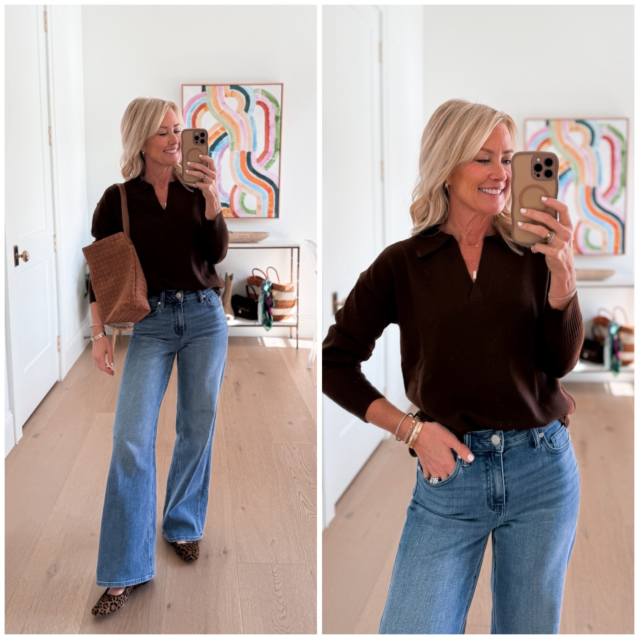 Need a comfy sweater while still looking put together! Collared posh sweater from Amazon. 

Sweater: small
Jeans: 26

#LTKootd #LTKSeasonal #LTKOver40