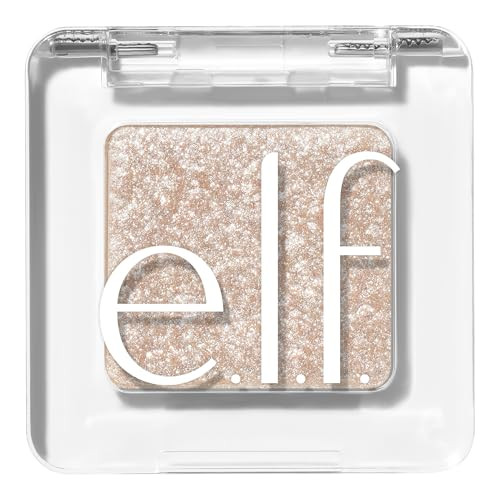 e.l.f. Fine As Fleck Glitter Eyeshadow, Long-Lasting Sheer Eye Makeup With A Shimmer Finish, Soft, Smooth Formula, Vegan & Cruelty-Free, White Hot | Amazon (US)