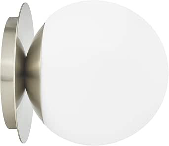 Wall Sconces, 1 Light Modern Globe Sconce in Brushed Nickel, Wall Light for Bedroom Bathroom Livi... | Amazon (US)