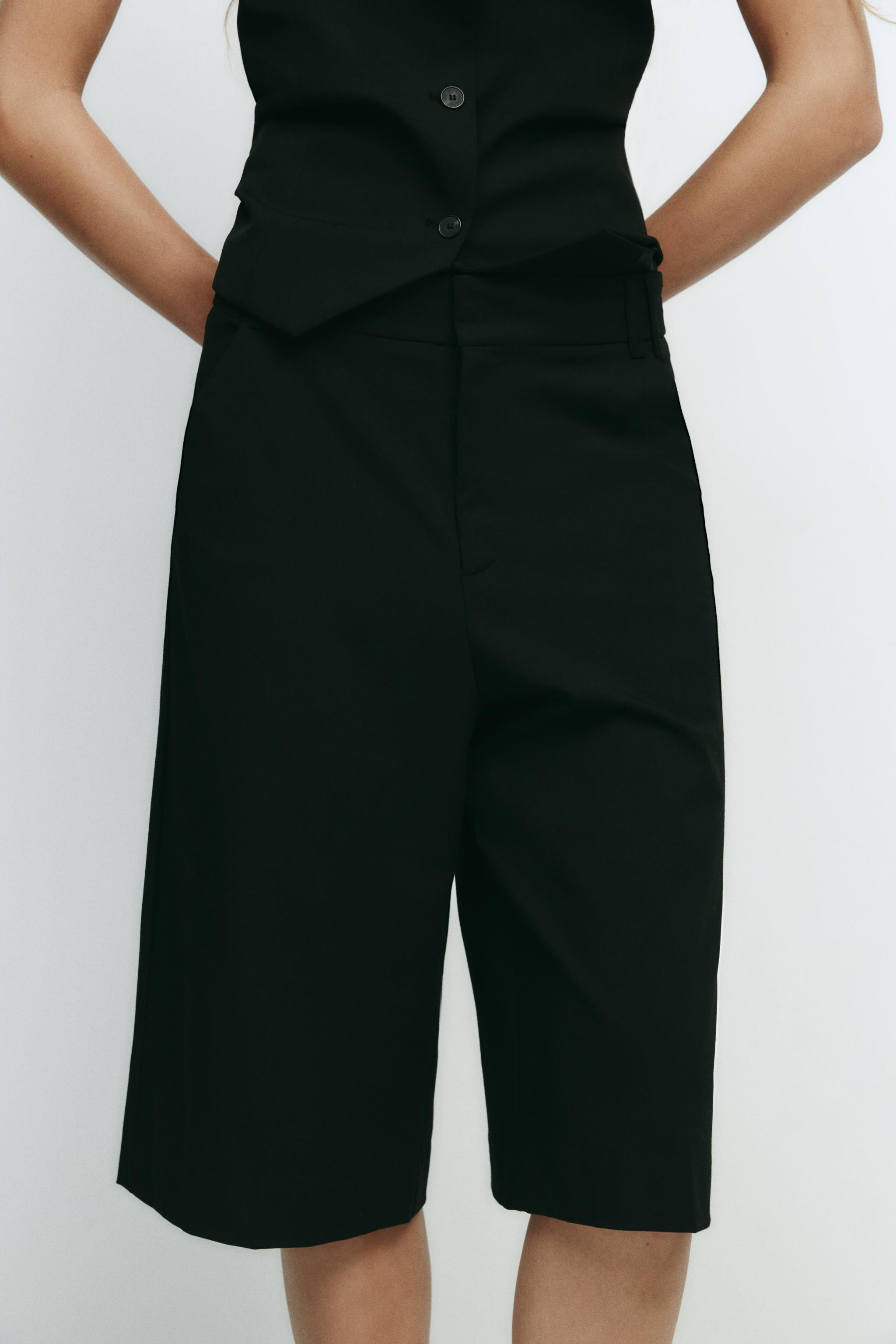 BERMUDA SHORTS WITH BELT LOOP | Zara UK