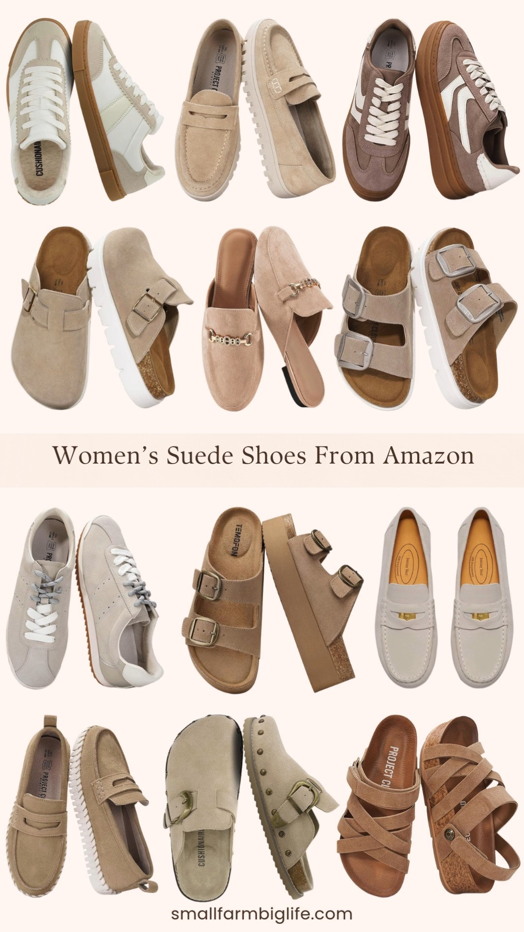 Soft suede, neutral tones, and easy everyday style 🤍 These women’s suede shoes from Amazon (sneakers, sandals, and mules) are perfect for dressing up casual outfits or keeping things comfortable and chic. Timeless tan and neutral shades you’ll reach for all season long. 

 #LTKootd #LTKOver40 #LTKSaleAlert