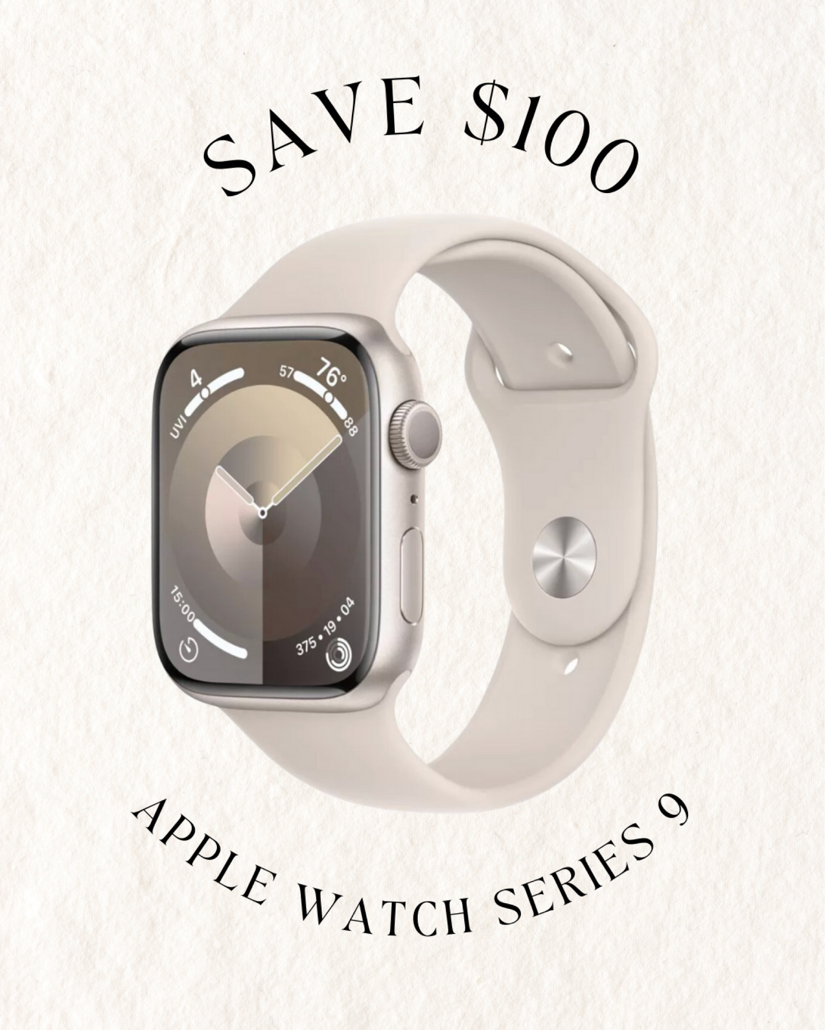 $100 off Apple Watch Series 9 with GPS TODAY ONLY for Target Circle Week!

Apple watch sale, target circle sale, target circle week, Apple watch with gps, Apple watch target, Apple Watch series 9, fitness watch, cream Apple Watch, Apple Watch 41mm, Apple Watch starlight, Apple Watch

#LTKsalealert #LTKfitness #LTKxTarget