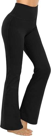 Promover Bootcut Yoga Pants for Women High Waist Dress Pants Bootleg Workout Pant Flare Leggings ... | Amazon (US)