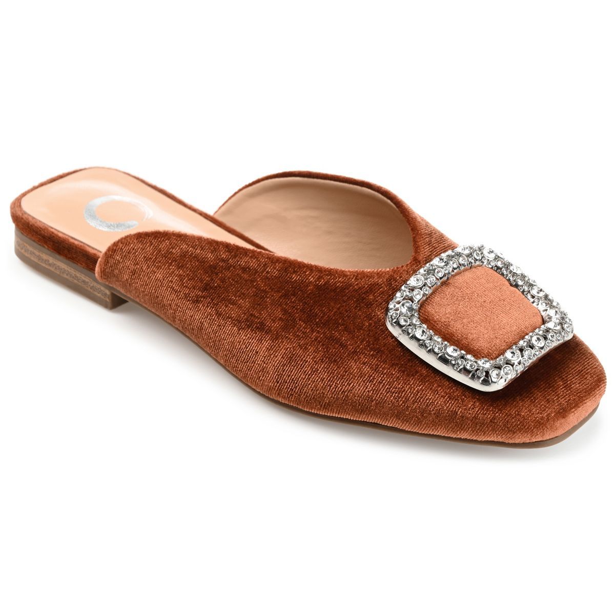 Journee Collection Womens Sonnia Mules Square Toe Slip On Flats | Target