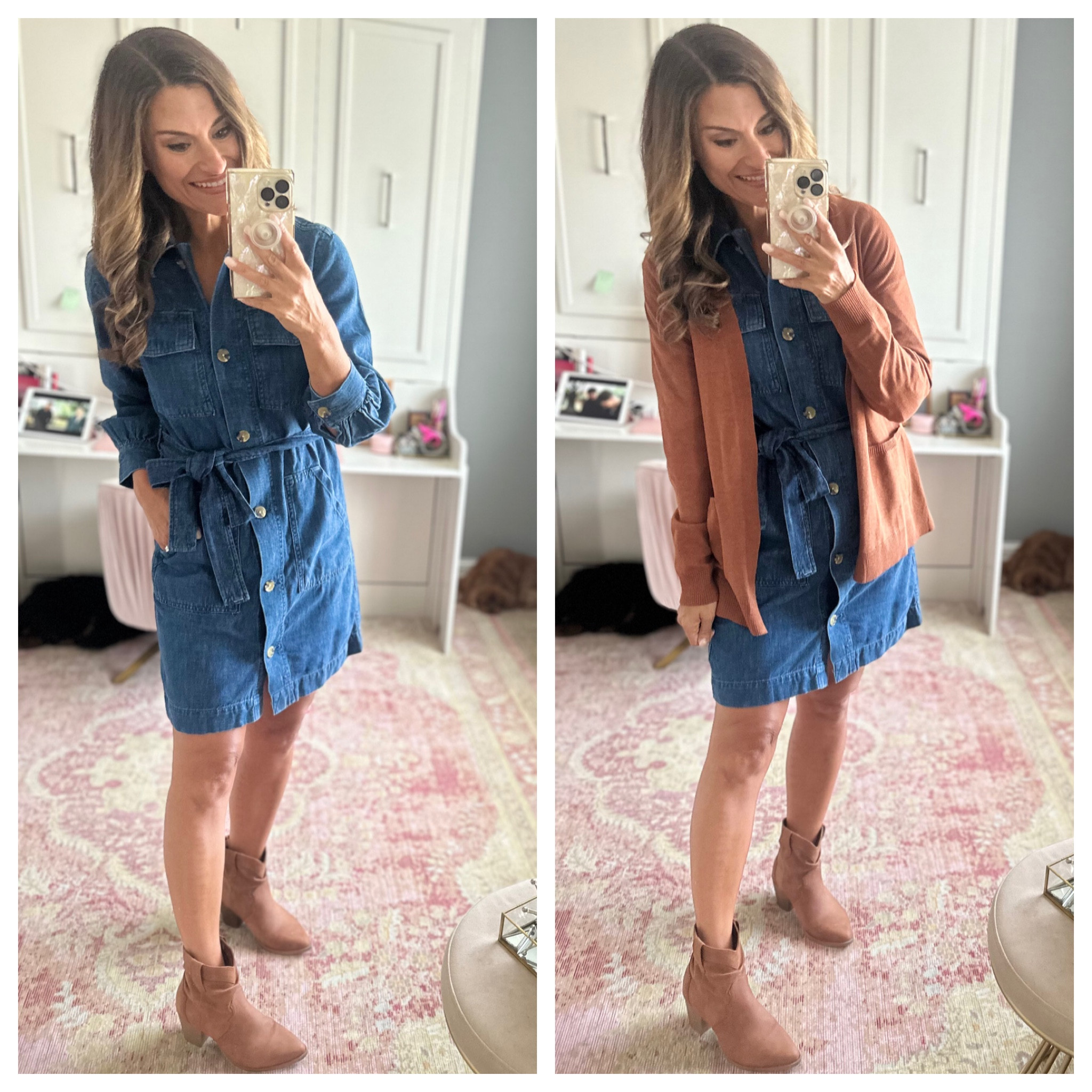 How to style a denim dress for fall

#LTKunder50 #LTKstyletip #LTKunder100