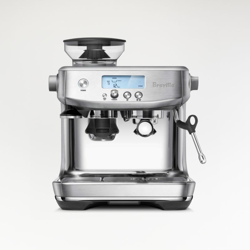 Breville Barista Pro Brushed Stainless Steel Espresso Machine + Reviews | Crate and Barrel | Crate & Barrel