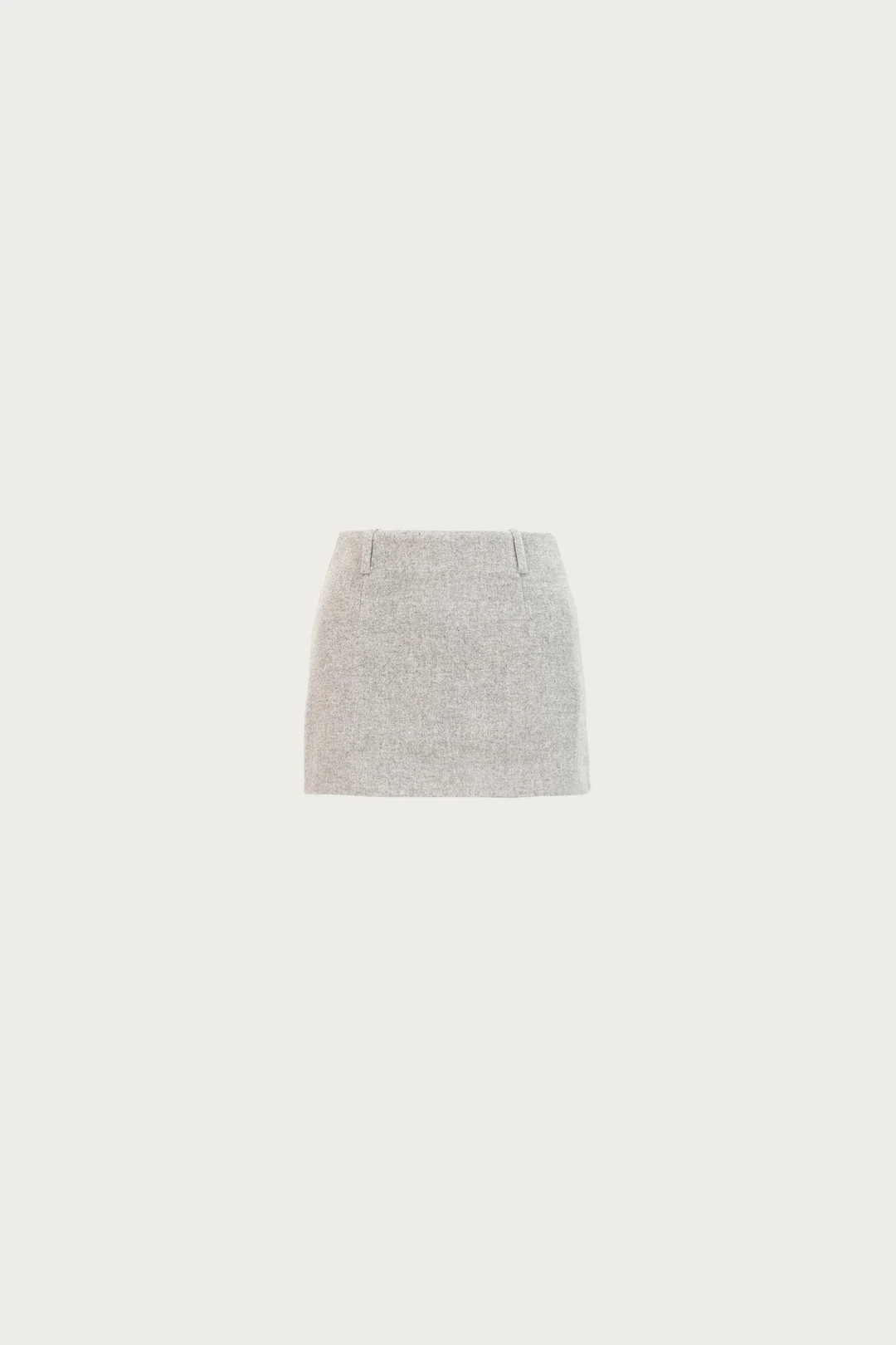 Wool Mini Skirt (Gray) | SAME