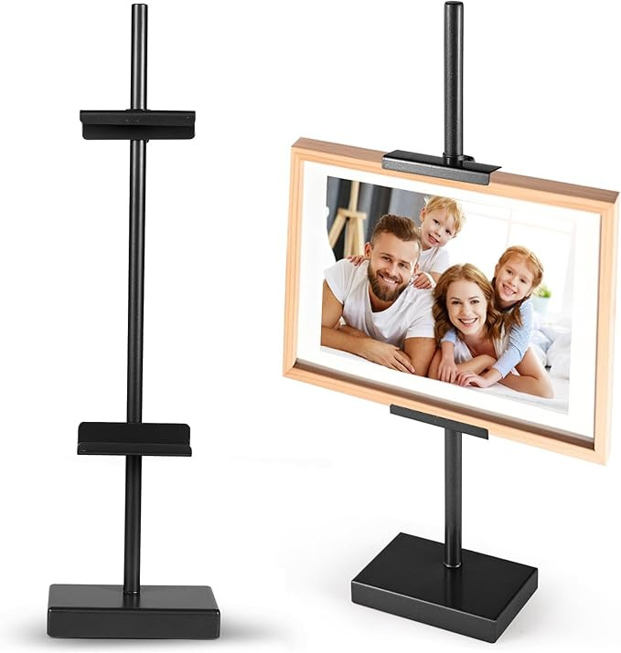 1pack Adjustable Tabletop Easel Stand for Picture Frames, Picture Easels for Display, Gold Easel,... | Amazon (US)