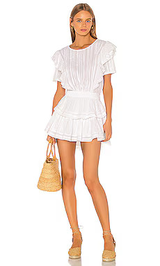 LoveShackFancy Natasha Dress in White from Revolve.com | Revolve Clothing (Global)