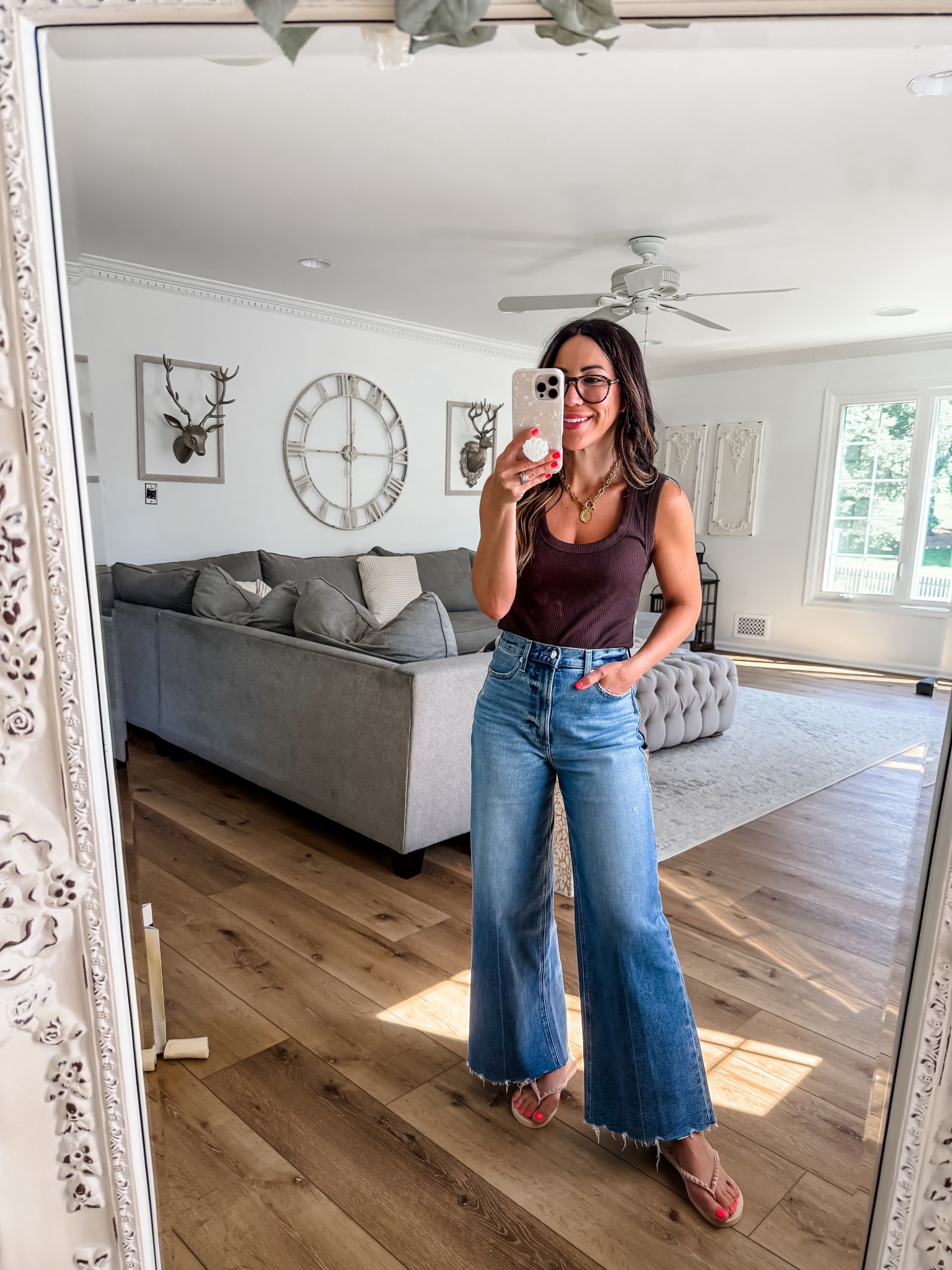 26 jeans. Xs tank 

#LTKOver40 #LTKFindsUnder100