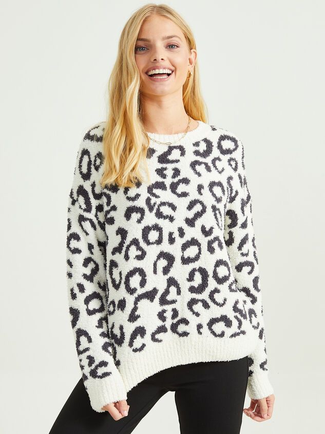 Teddy Leopard Pullover | Altar'd State