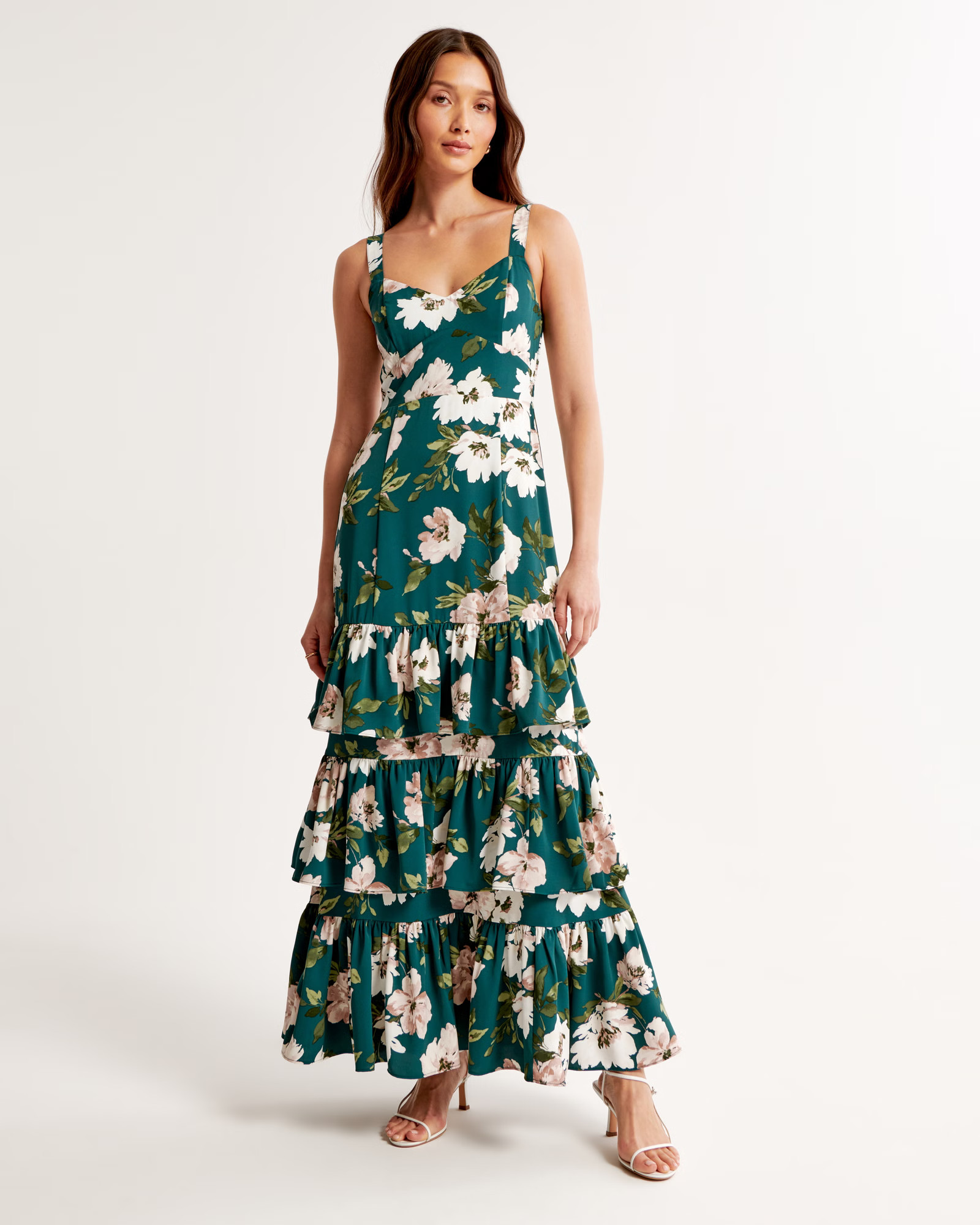 Women's Drama Ruffle Tiered Maxi Dress | Women's The A&F Wedding Shop | Abercrombie.com | Abercrombie & Fitch (US)